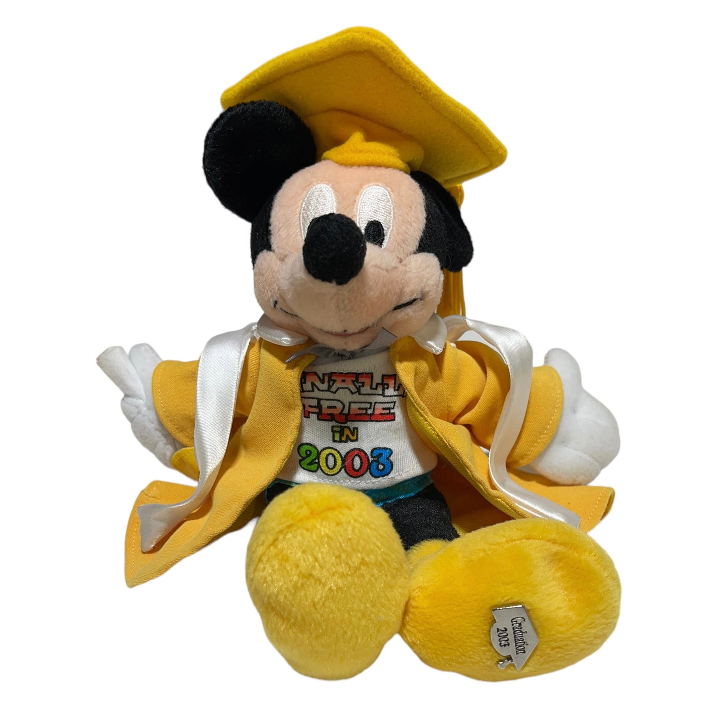 Vintage Graduation MickeyMouse Plush,' Finally Free in 2003!'