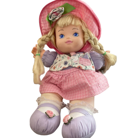 Ring Around the Rosie, 1994 Vintage Blond, Blue Eyed Baby Doll Pink& Purple Outfit, NW