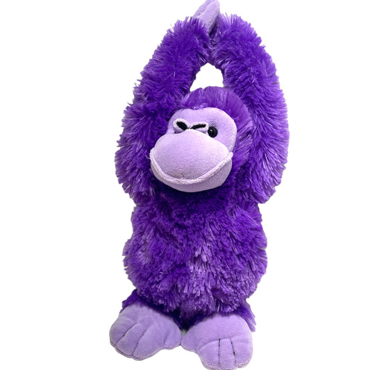 Hanging Purple Monkey 12" Rinco Plush with black Bead Eyes and a Big Smile!