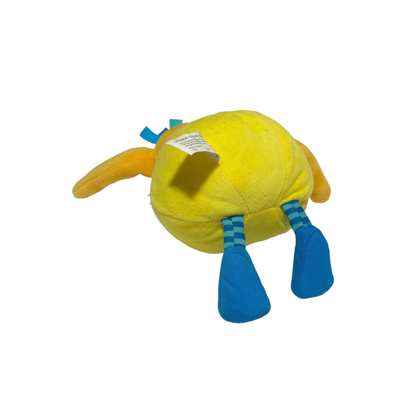 Twirly WOO , Chubby Round Talking Yellow Plush with Striped Legs and Red Feet GUC