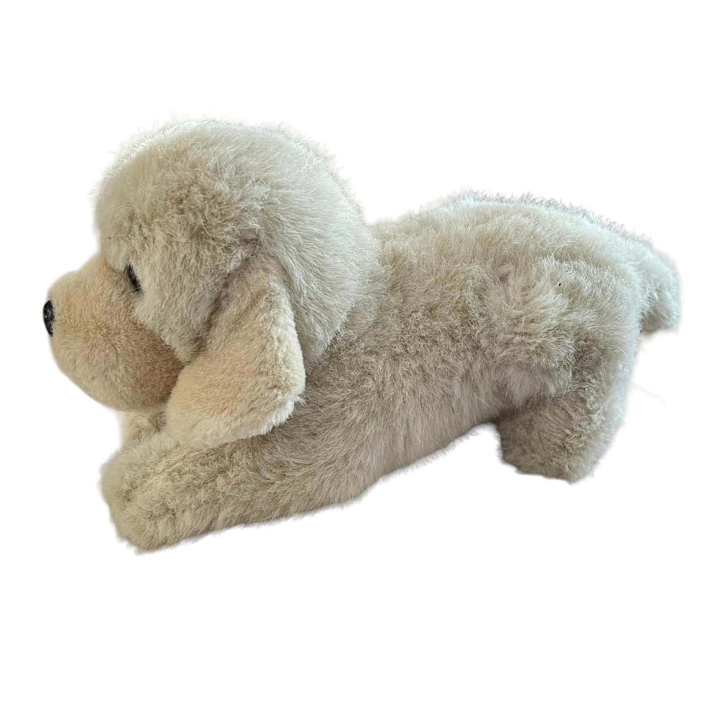 Golden Retriever 12" Realistic Puppy Plush, Faded Tag, Black Plastic Nose & Glass EyesFaded Tag
