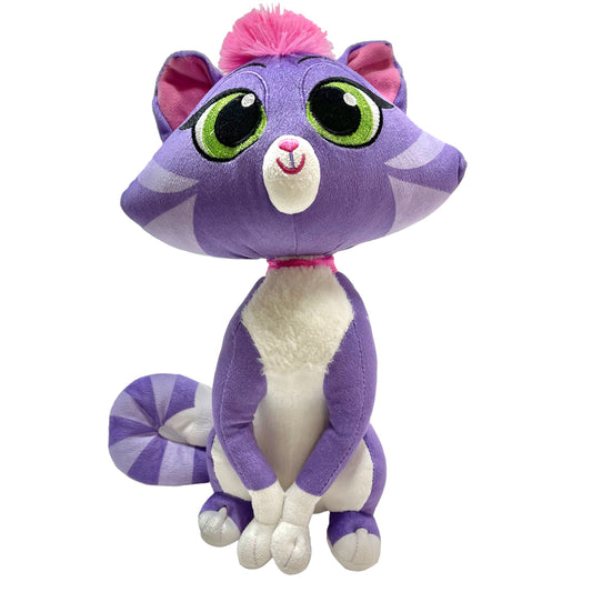 Disney Store Hissy Cat Purple/White Stuffed Animal Plush Puppy Dog Pals EUC