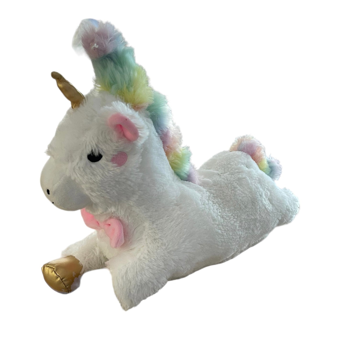 17"FAO Schwartz Unicorn LED Light Up Ultra Soft Plush Unicorn Rainbow Mane EUC